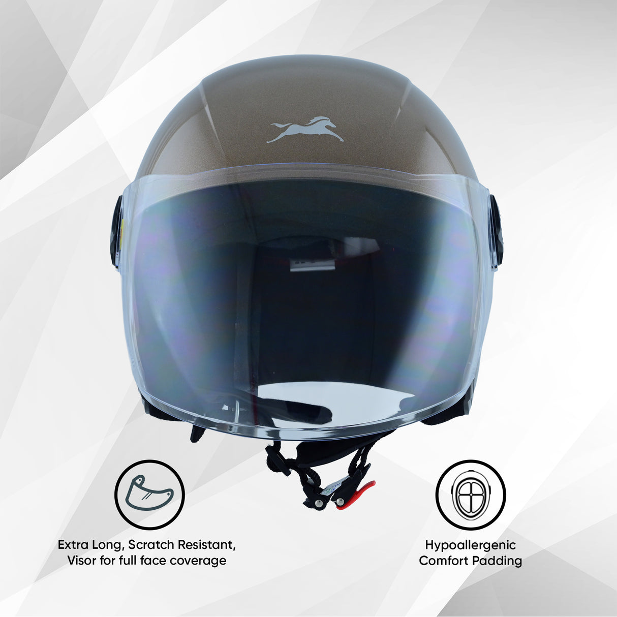 TVS iQube ISI Certified Open Face Helmet for Men & Women | Stylish, Lightweight & Safe