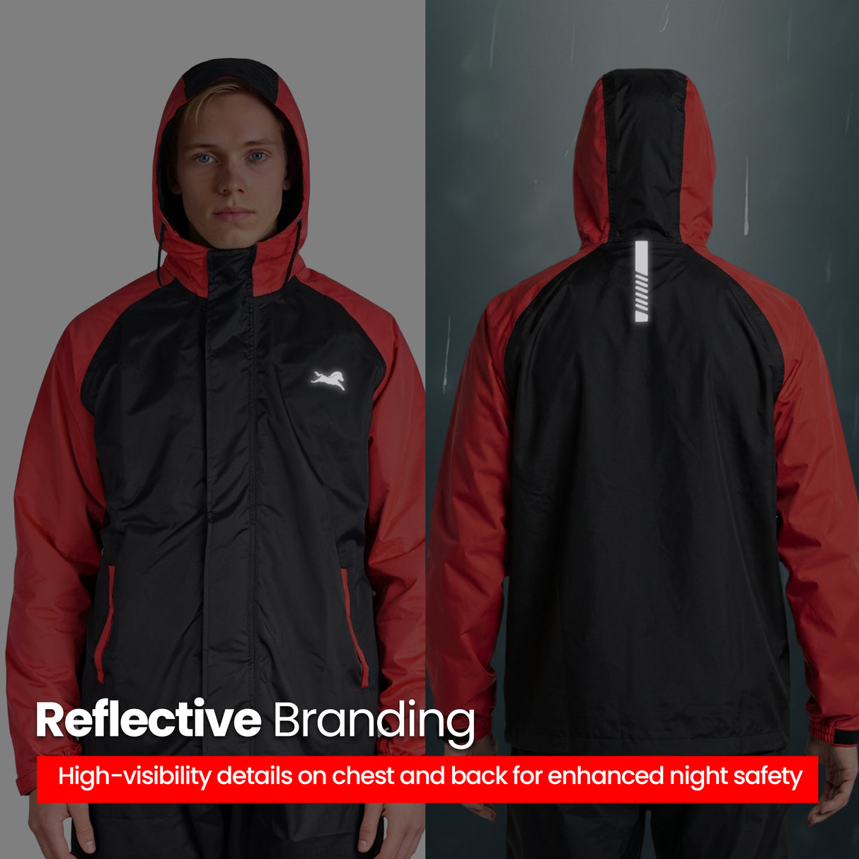 TVS Waterproof Riding Rain Suit | Dual Tone Waterproof Jacket & Pant for Bike Riders