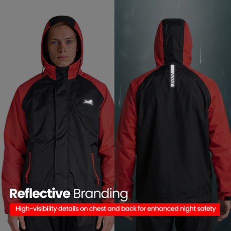 TVS Waterproof Riding Rain Suit | Dual Tone Waterproof Jacket & Pant for Bike Riders