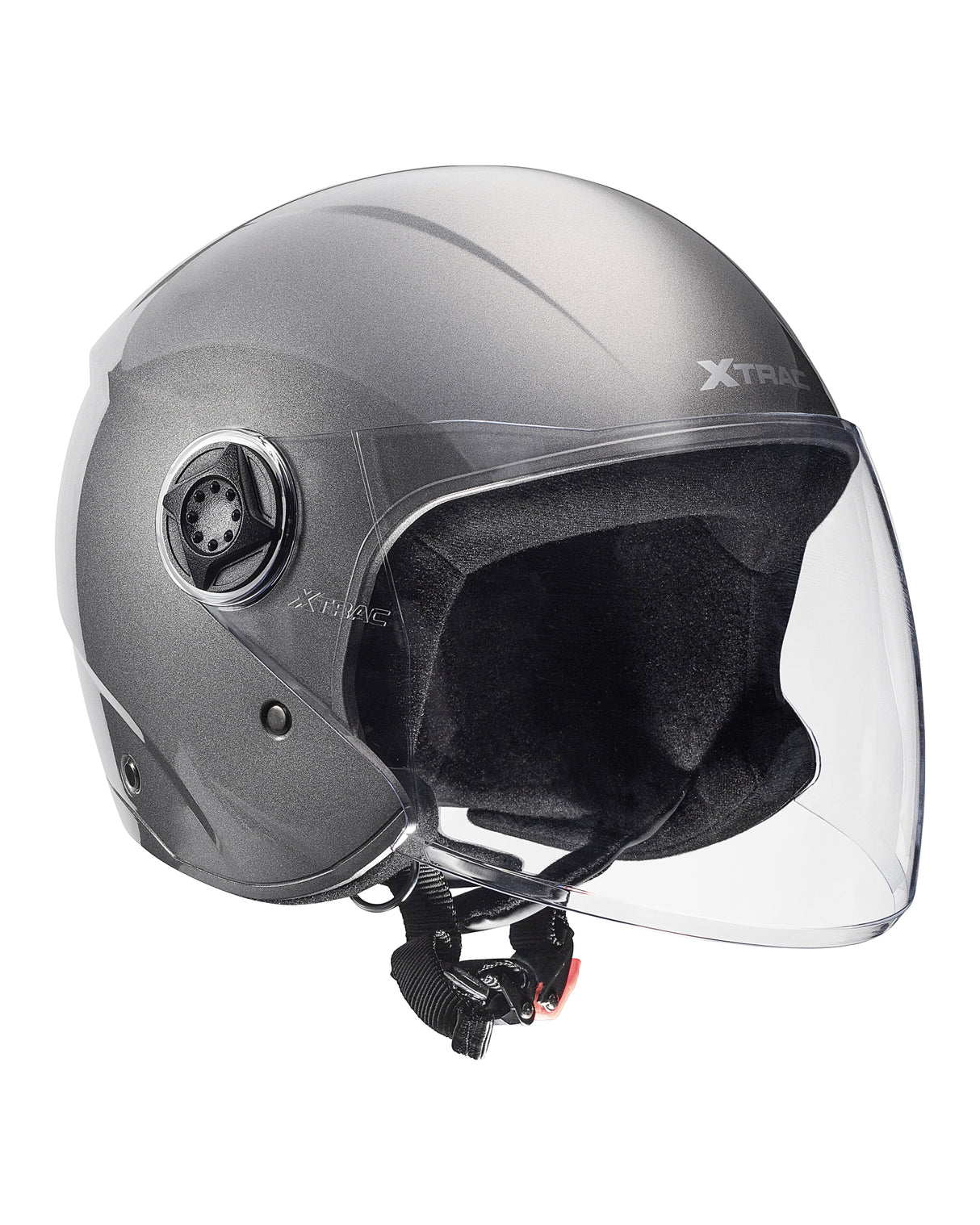 Xtrac Fit ISI Certified Half Face Helmet with Clear Visor – Lightweight Protection for All Two-Wheelers