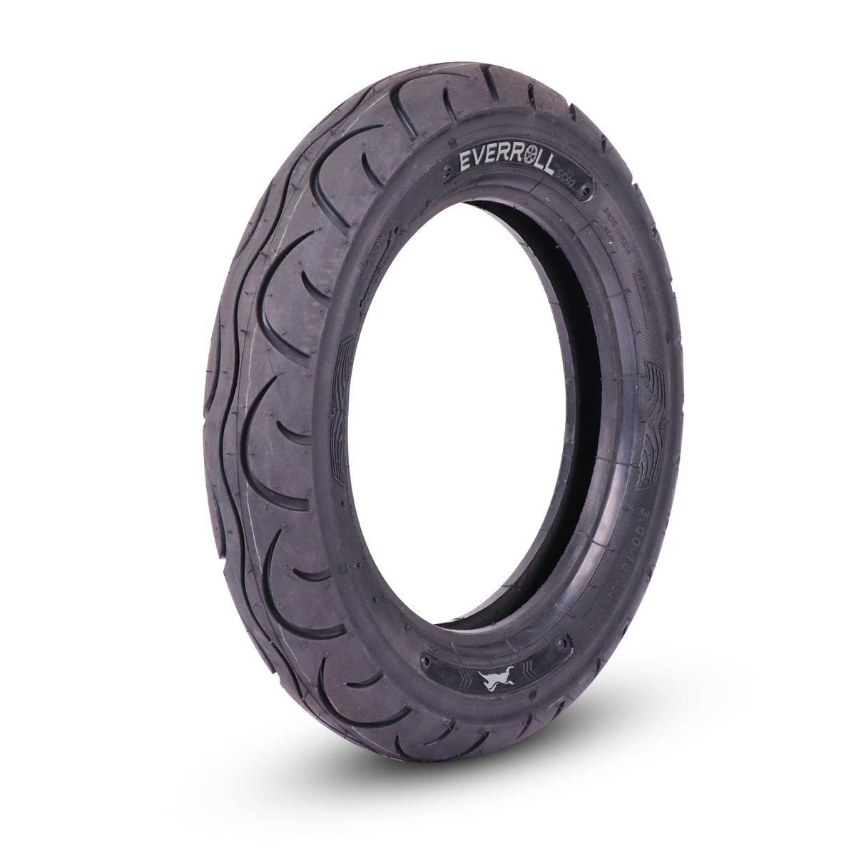 EverRoll Front and Rear Nylon Tyre with Tube - 3.00-10 TT PM  SC02 | Vehicle Compatibility - TVS Scooty Pep+