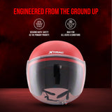 Xtrac Ace Open Face Helmet for Men & Women | ISI Certified