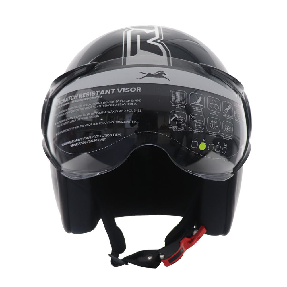 TVS Ronin Edition Half Face Helmet | Premium Open Face Helmet for Men & Women