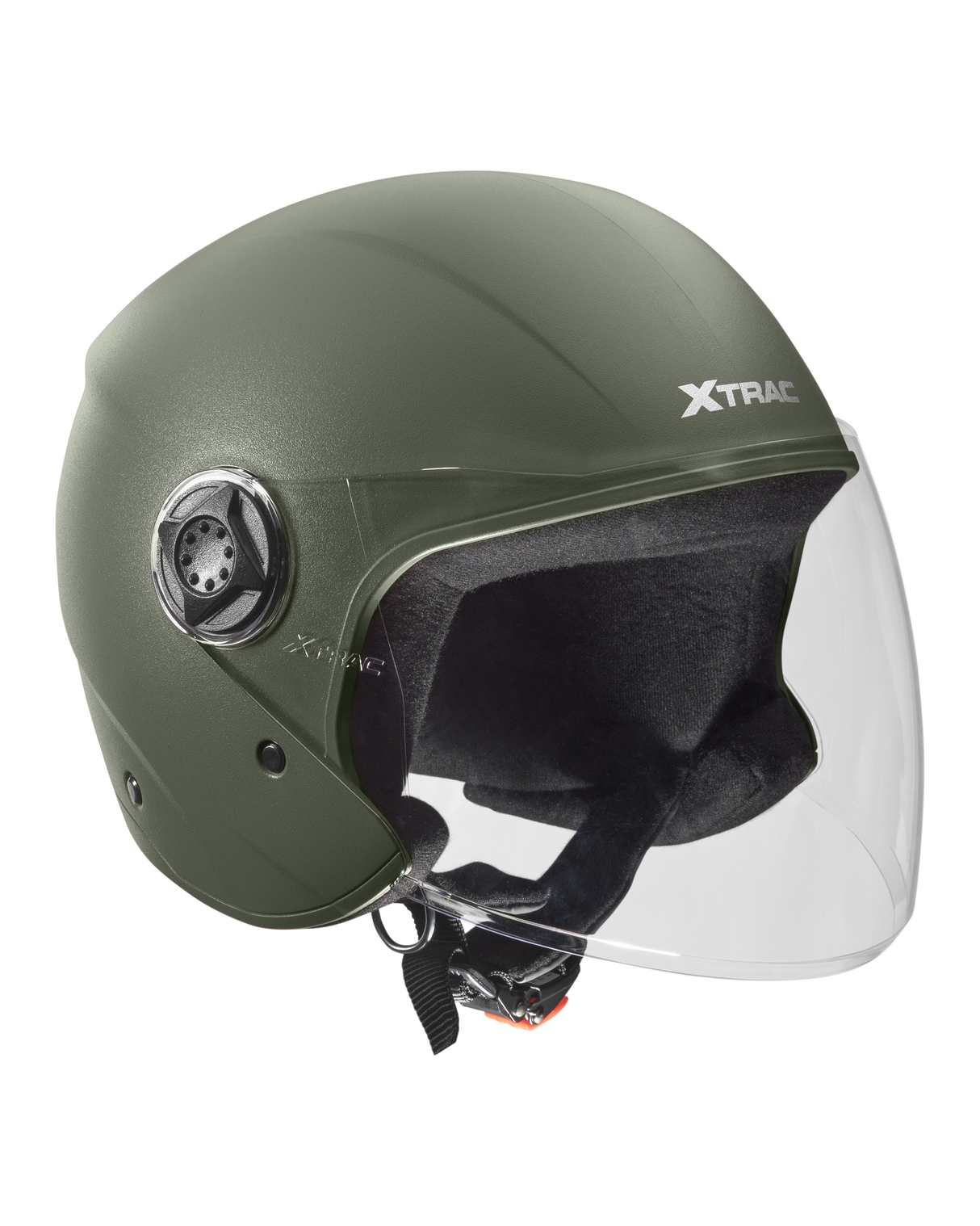 Xtrac Fit ISI Certified Half Face Helmet with Clear Visor – Lightweight Protection for All Two-Wheelers