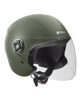 Xtrac Fit ISI Certified Half Face Helmet with Clear Visor – Lightweight Protection for All Two-Wheelers