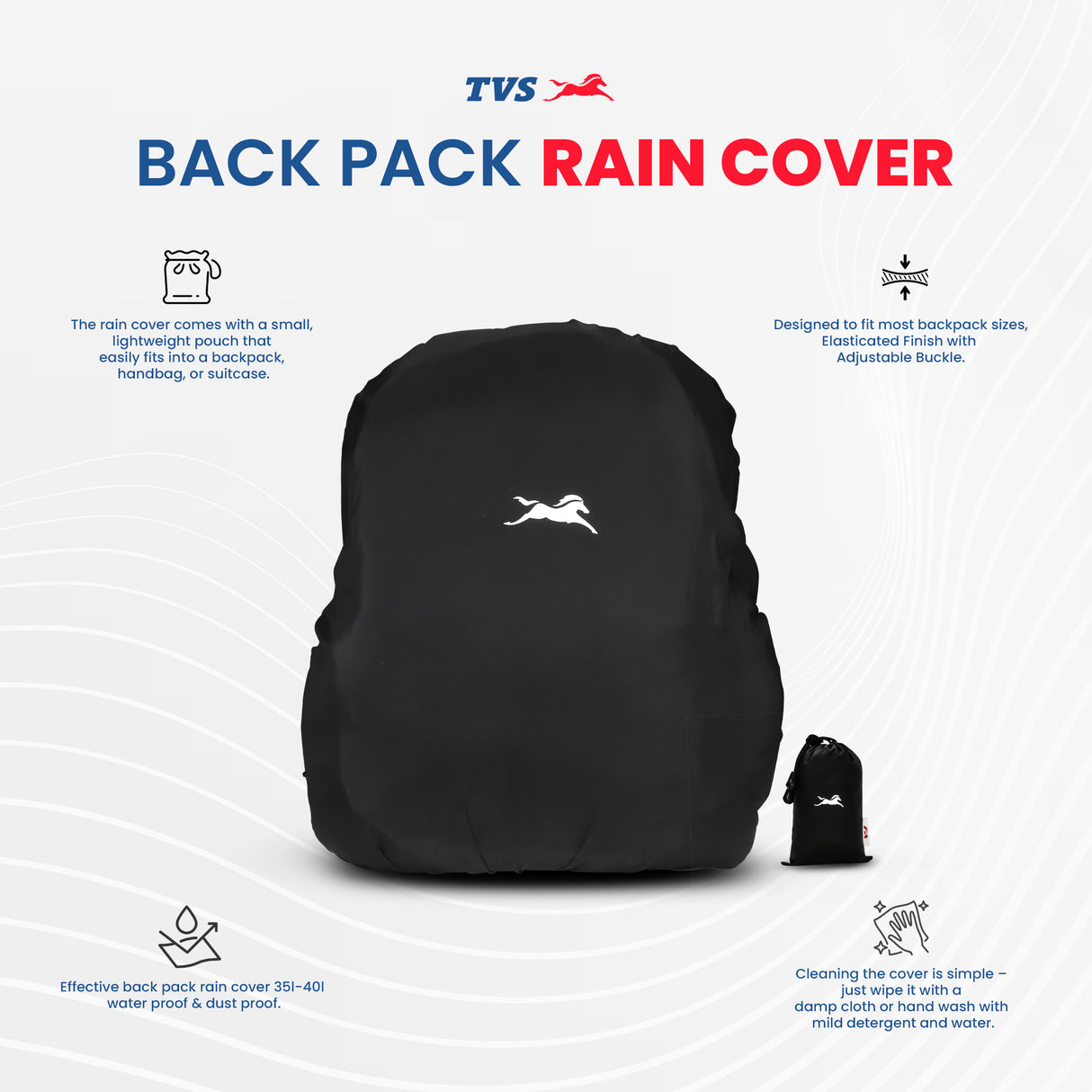 BACK PACK RAIN COVER