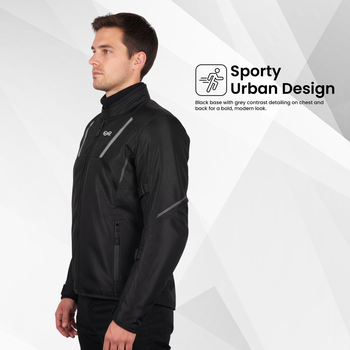 EverRide Urban Mesh Riding Jacket with CE Level 2 Protectors – 600D Heavy-Duty Fabric | Breathable & Durable Motorcycle Jacket