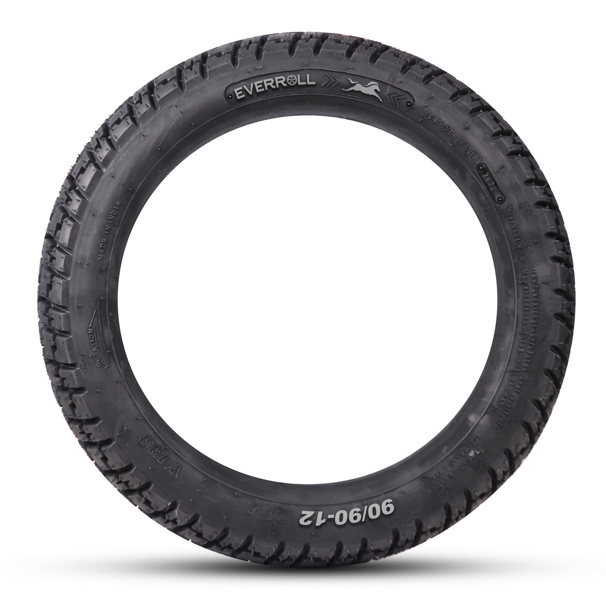 Ride Gears 90/90-12 Rear Tubeless Tyre for TVS Jupiter – Reliable Grip and Comfort