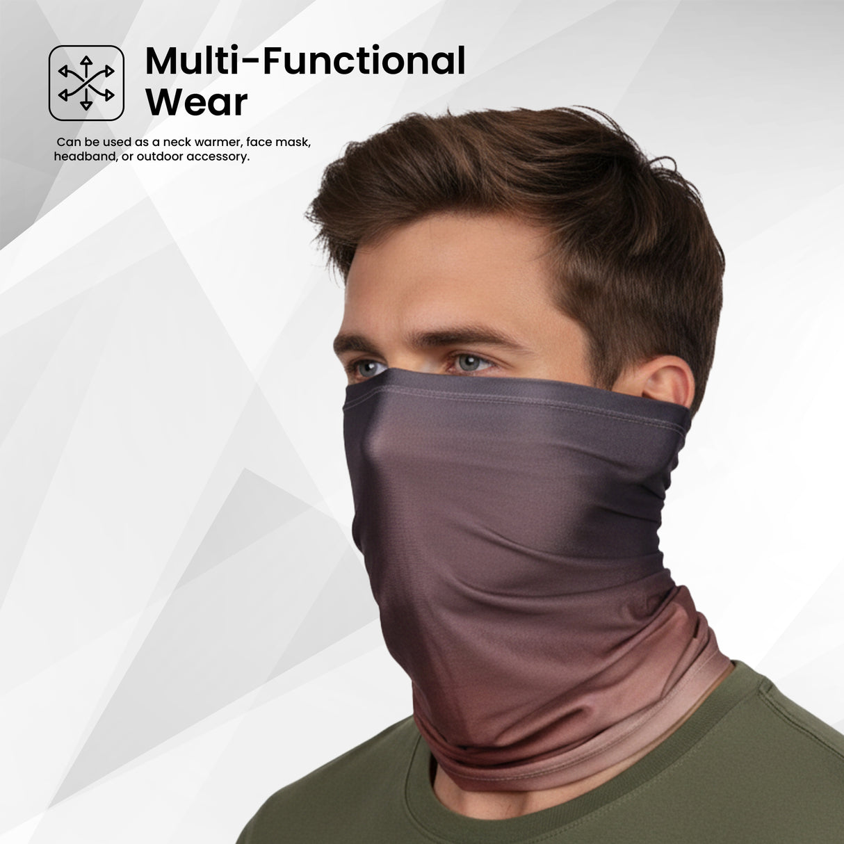 EverRide Eco All-Over Print Neck Gaiter | Seamless Comfort | Lightweight & Durable | UV Protected | Unisex