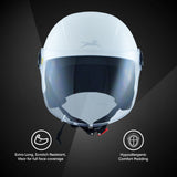 TVS iQube ISI Certified Open Face Helmet for Men & Women | Stylish, Lightweight & Safe