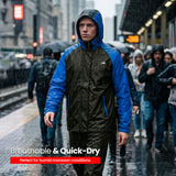 TVS Waterproof Riding Rain Suit | Dual Tone Waterproof Jacket & Pant for Bike Riders