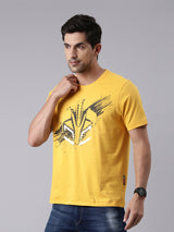 TVS Racing Fury Yellow Cyborg Crew neck T Shirt