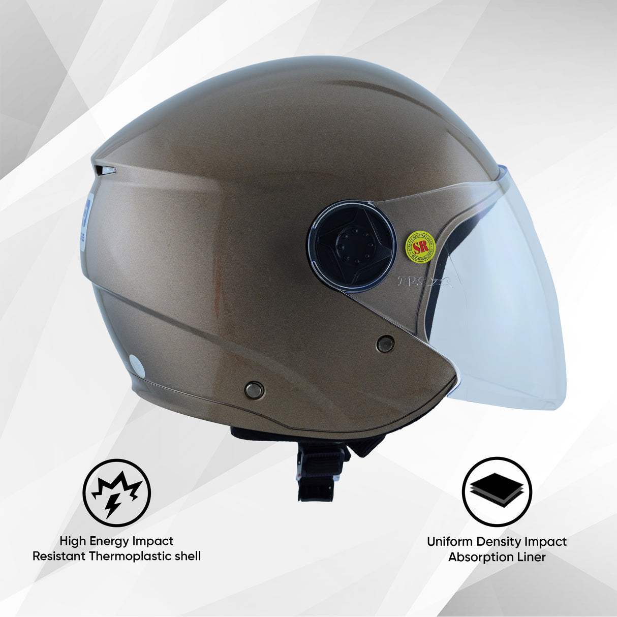TVS iQube ISI Certified Open Face Helmet for Men & Women | Stylish, Lightweight & Safe