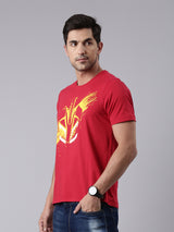 TVS Racing Red Cyborg Crew neck T Shirt