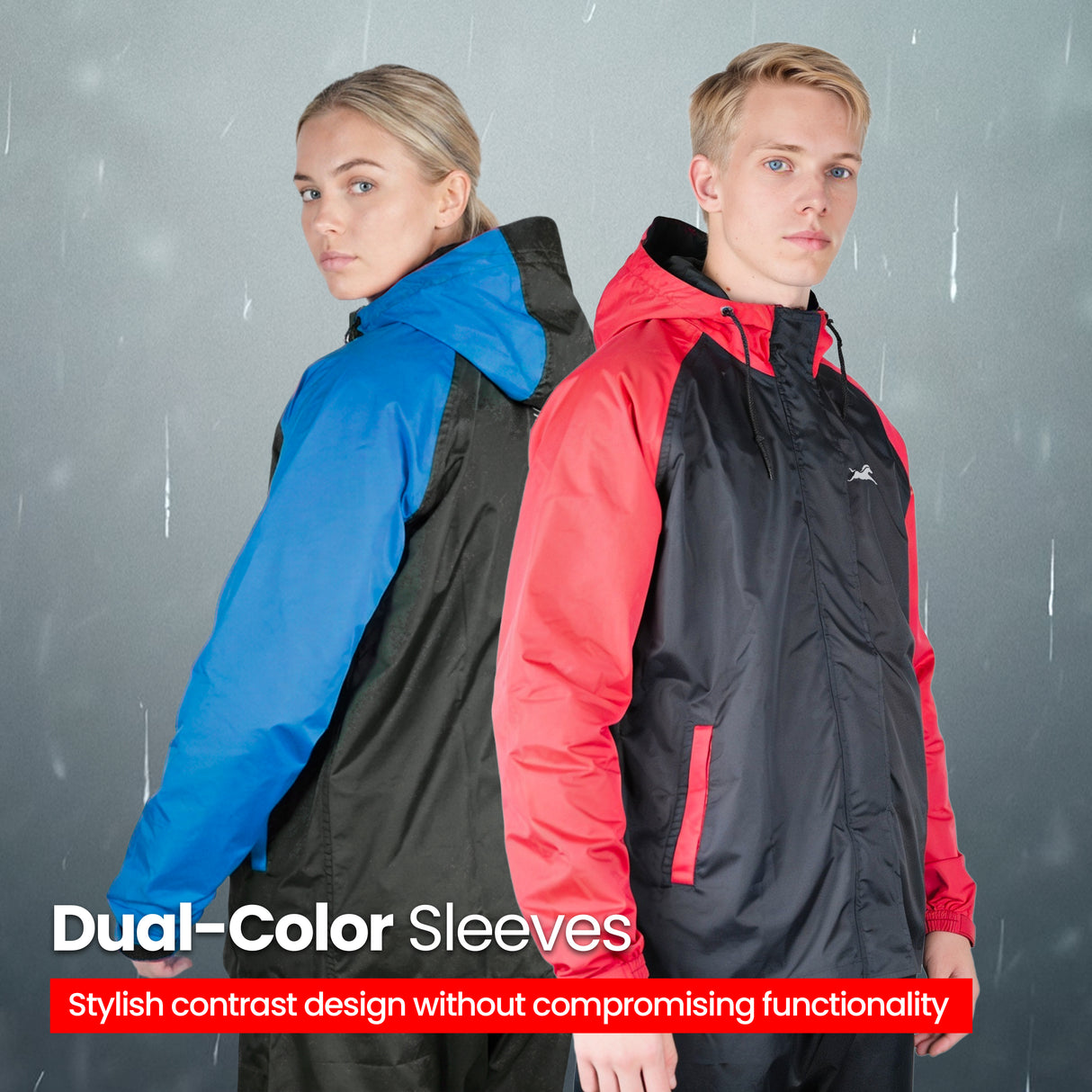 TVS Waterproof Riding Rain Suit | Dual Tone Waterproof Jacket & Pant for Bike Riders