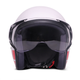 TVS J110 Half Face Helmet, Meteor Red Gloss