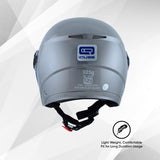 TVS iQube ISI Certified Open Face Helmet for Men & Women | Stylish, Lightweight & Safe