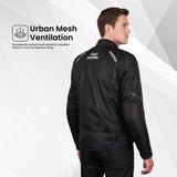 EverRide Urban Mesh Riding Jacket with CE Level 2 Protectors – 600D Heavy-Duty Fabric | Breathable & Durable Motorcycle Jacket
