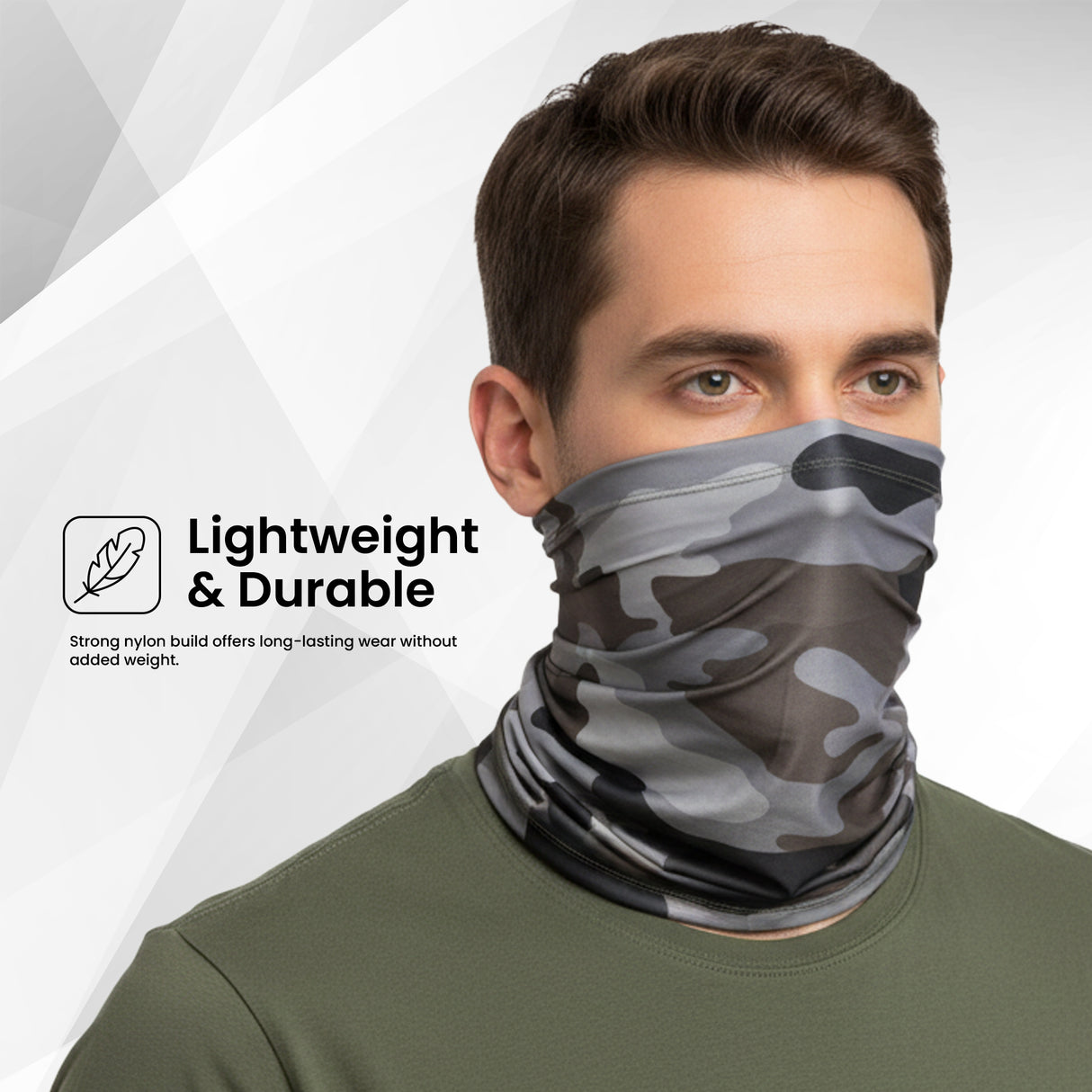 EverRide Unisex Neck Gaiter | Color; Olive Grey