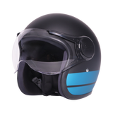 TVS J110 Half Face Helmet, Dawn Blue Matte 