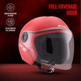 Xtrac Ace Open Face Helmet for Men & Women | ISI Certified