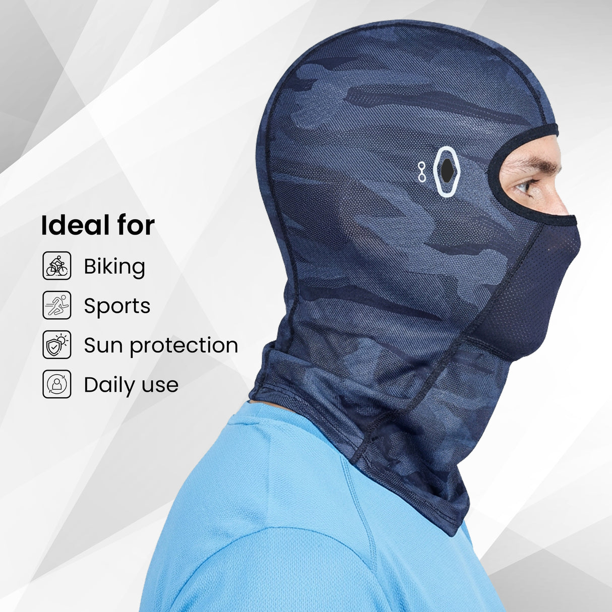 EverRide Premium Unisex Balaclava | Ideal for Riding, Sports & Outdoor Activities; Color:Black Dark Grey
