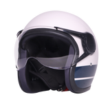 TVS J110 Half Face Helmet, Starlight Blue Gloss