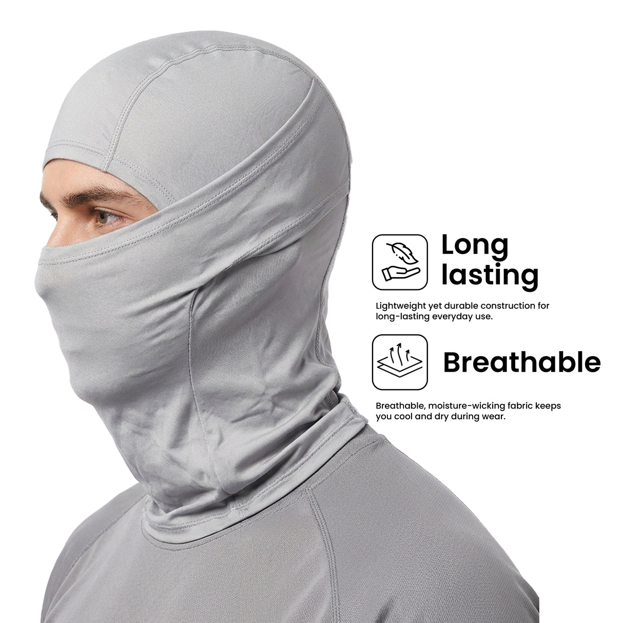EverRide Balaclava for Men & Women | Breathable & Eco-Friendly | Long-Lasting Durability | UV Protection | Lightweight & Comfortable