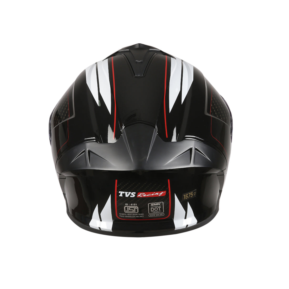 TVS Racing Hurricane Series Full Face Dual Visor Helmet for Men | Premium Bike Helmets with ABS Shell, UV Paint | Quick Release System | Aerodynamic Design | ECE, DOT & ISI Certified