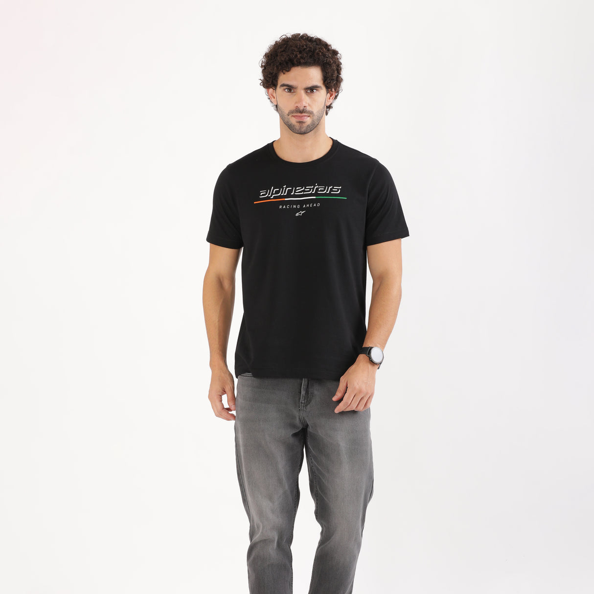 TVS Racing x Alpinestars Crew Neck T-Shirt | 100% Combed Cotton & Anti-Microbial