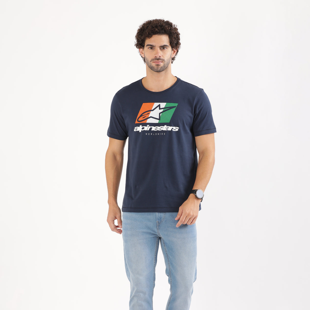 TVS Racing x Alpinestars Crew Neck T-Shirt | 100% Combed Cotton & Anti-Microbial