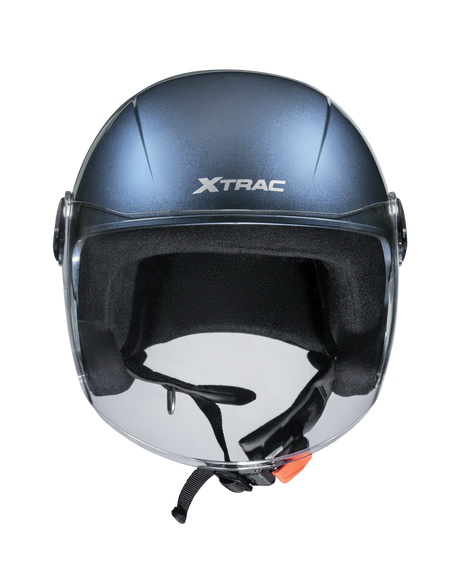 Xtrac Fit ISI Certified Half Face Helmet with Clear Visor – Lightweight Protection for All Two-Wheelers