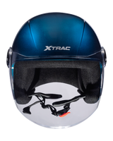 Xtrac Fit ISI Certified Half Face Helmet with Clear Visor – Lightweight Protection for All Two-Wheelers