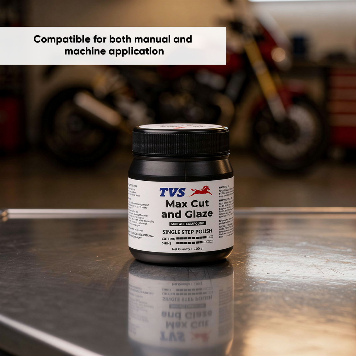 TVS Max Cut and Glaze – Single Step Polish, 100g