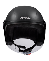 Xtrac Fit ISI Certified Half Face Helmet with Clear Visor – Lightweight Protection for All Two-Wheelers