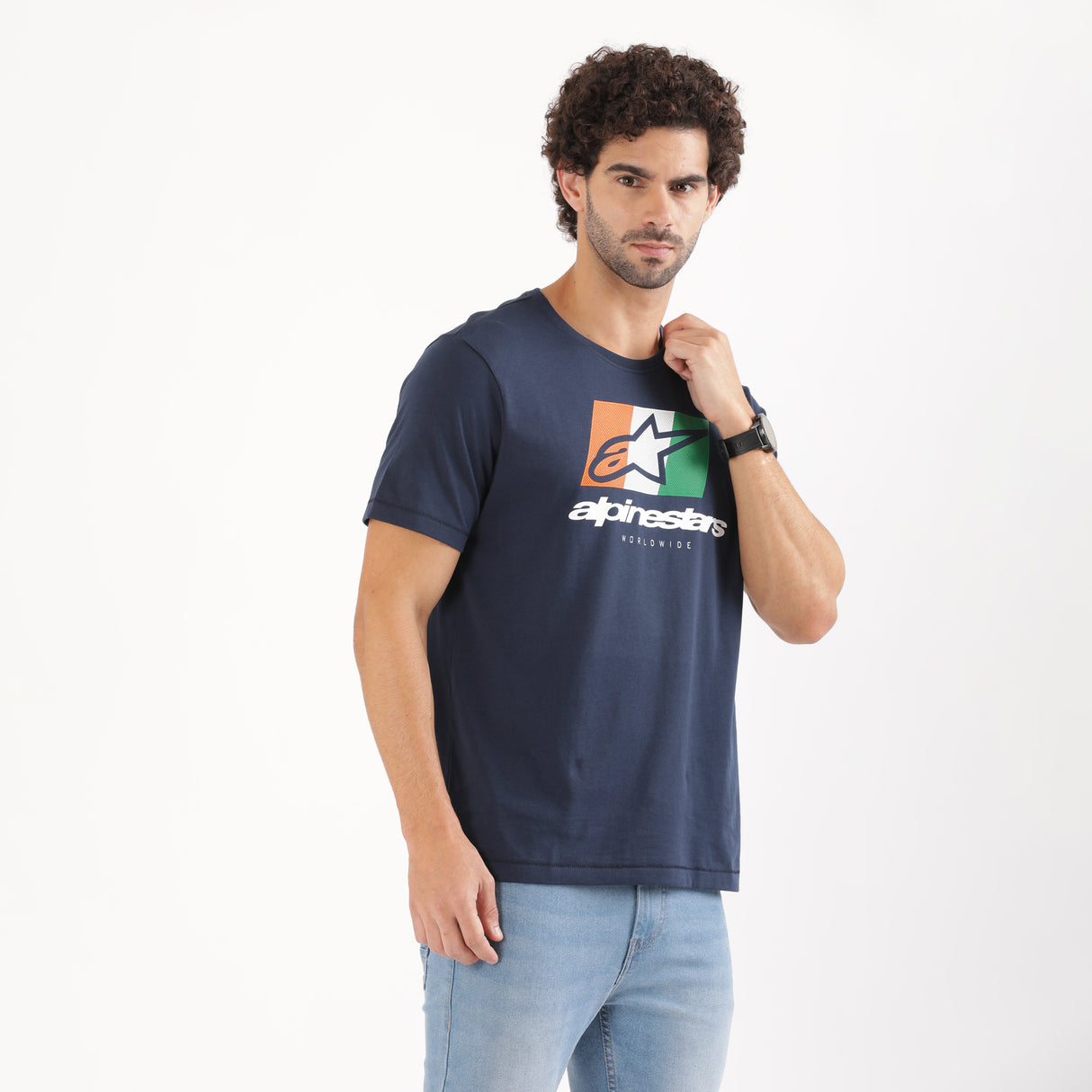 TVS Racing x Alpinestars Crew Neck T-Shirt | 100% Combed Cotton & Anti-Microbial