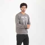 TVS Racing x Alpinestars Crew Neck Pullover Sweatshirt – 100% Cotton French Terry, Ultra-Soft Comfort, Breathable Anti-Odor Fabric, Ribbed Hem & Sleeves for Premium Fit & Style