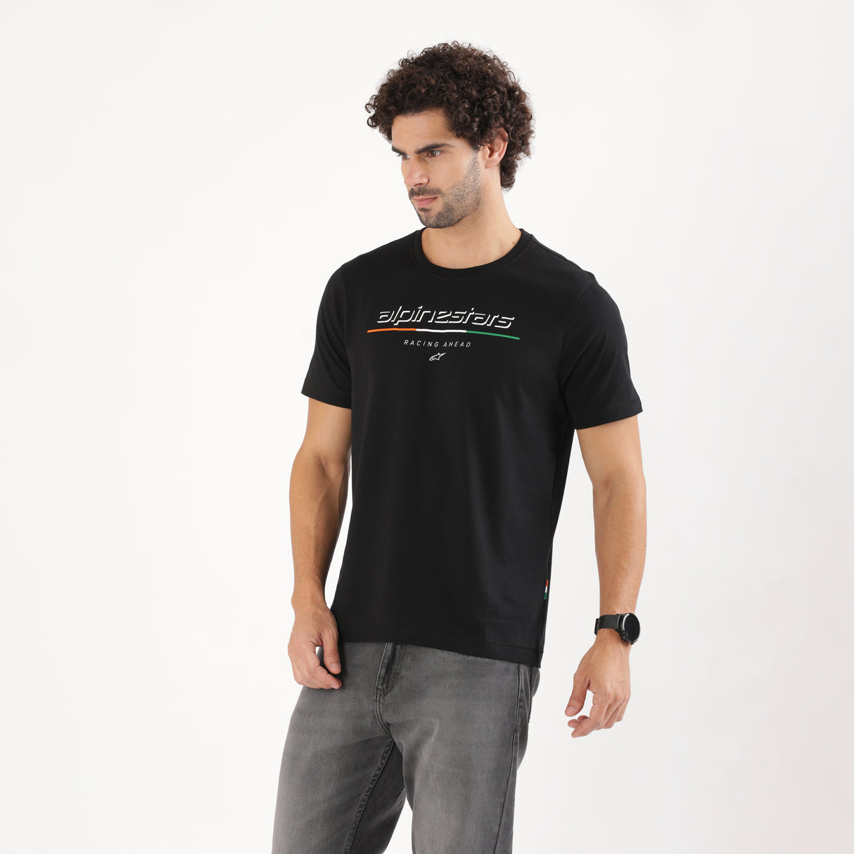 TVS Racing x Alpinestars Crew Neck T-Shirt | 100% Combed Cotton & Anti-Microbial