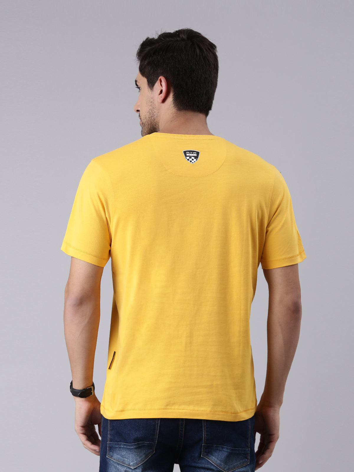 TVS Racing Fury Yellow Cyborg Crew neck T Shirt