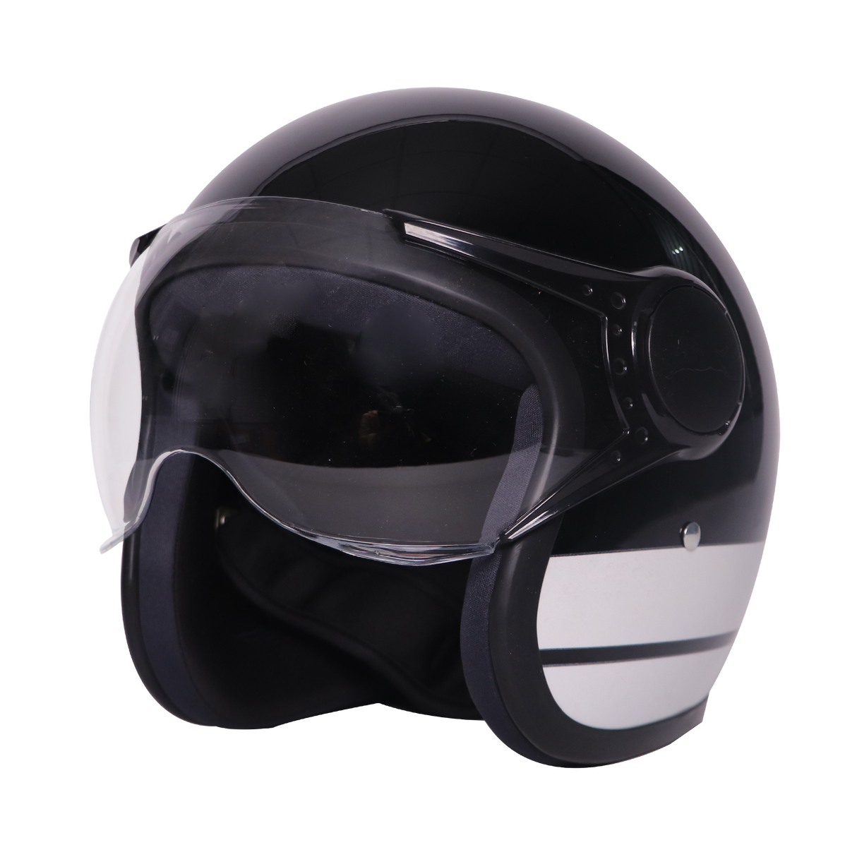 TVS J110 Half Face Helmet, Lunar White Gloss Lightweight Stylish