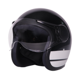 TVS J110 Half Face Helmet, Lunar White Gloss