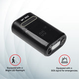 TVS Portable Tyre Air Inflator 150 PSI – Digital Meter, LED Light, Multi-Nozzle, Multi-Mode, Rechargeable 2000*2 mAh Battery Air Pump for Car, Bike & Bicycle
