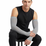 EverRide Arm Sleeves for Men & Women | Skin Fit | Thumb Hole | Free Size | UV Protection