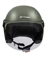 Xtrac Fit ISI Certified Half Face Helmet with Clear Visor – Lightweight Protection for All Two-Wheelers