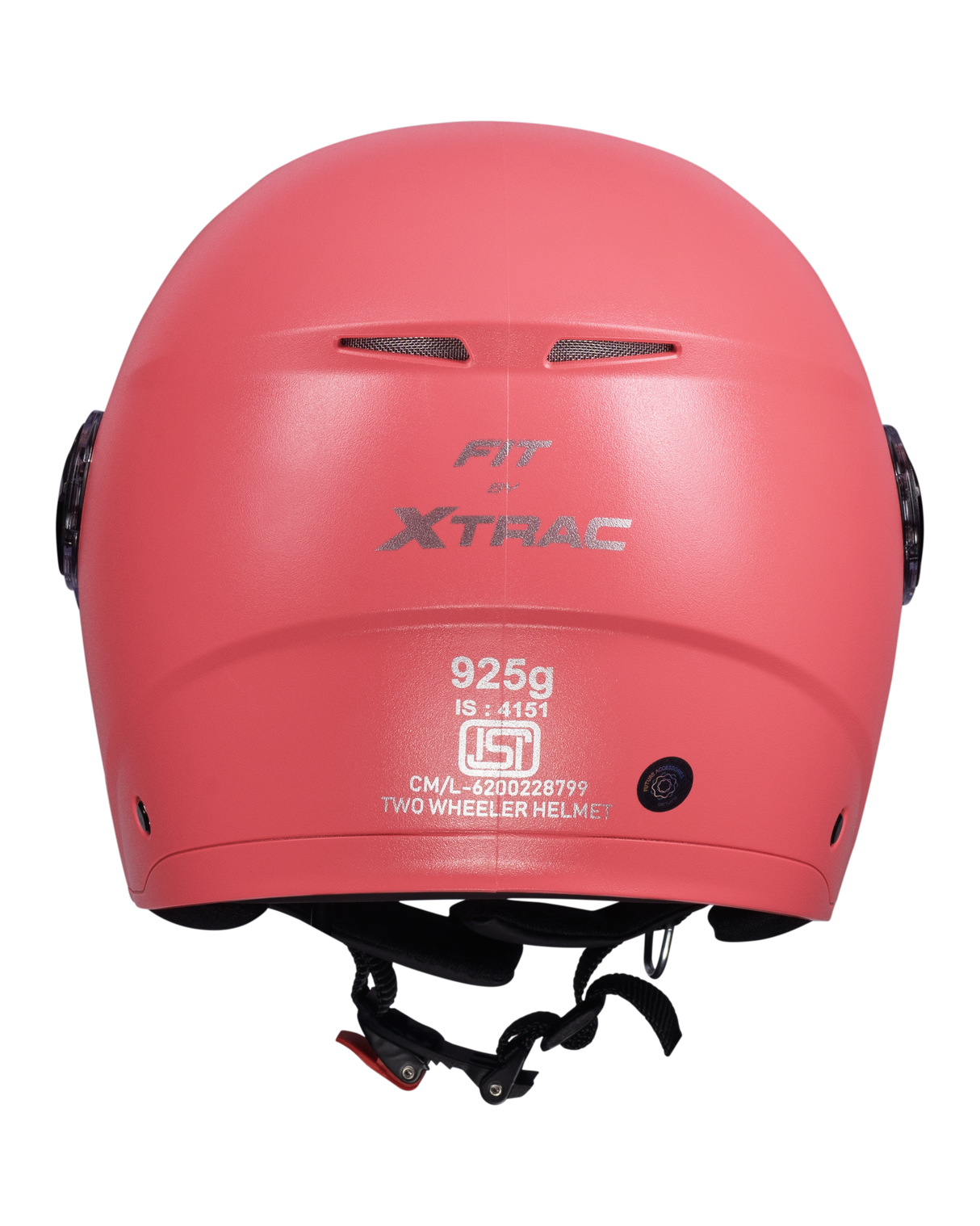Xtrac Fit ISI Certified Half Face Helmet with Clear Visor – Lightweight Protection for All Two-Wheelers