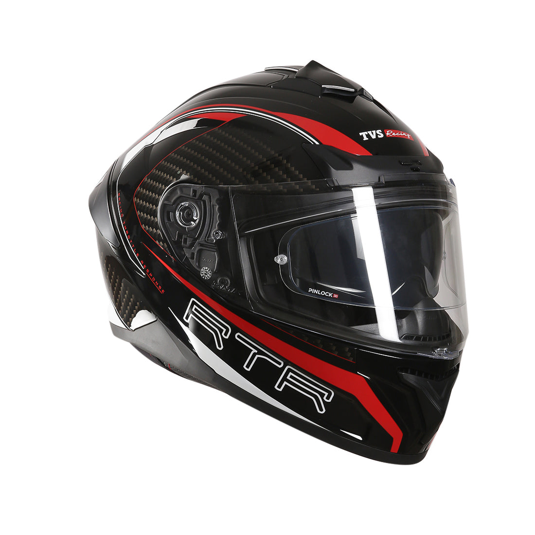 TVS Racing Hurricane Series Full Face Dual Visor Helmet for Men | Premium Bike Helmets with ABS Shell, UV Paint | Quick Release System | Aerodynamic Design | ECE, DOT & ISI Certified