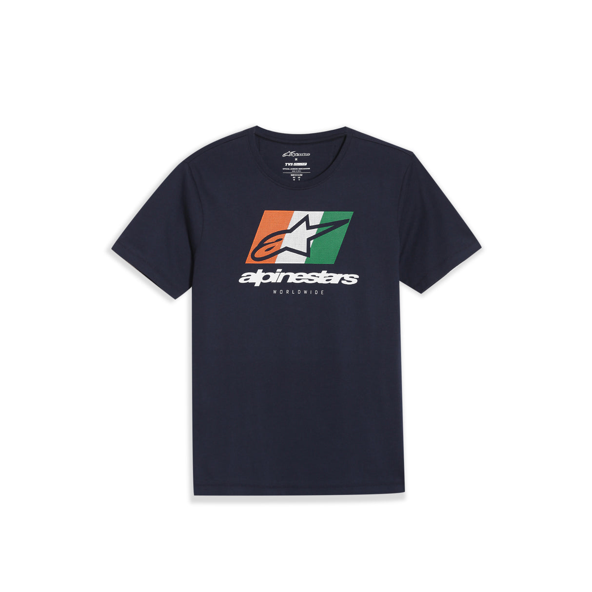 TVS Racing x Alpinestars Crew Neck T-Shirt | 100% Combed Cotton & Anti-Microbial