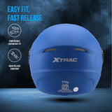 Xtrac Ace Open Face Helmet for Men & Women | ISI Certified