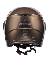 Xtrac Fit ISI Certified Half Face Helmet with Clear Visor – Lightweight Protection for All Two-Wheelers