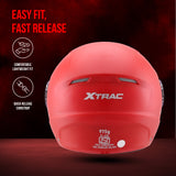 Xtrac Ace Open Face Helmet for Men & Women | ISI Certified